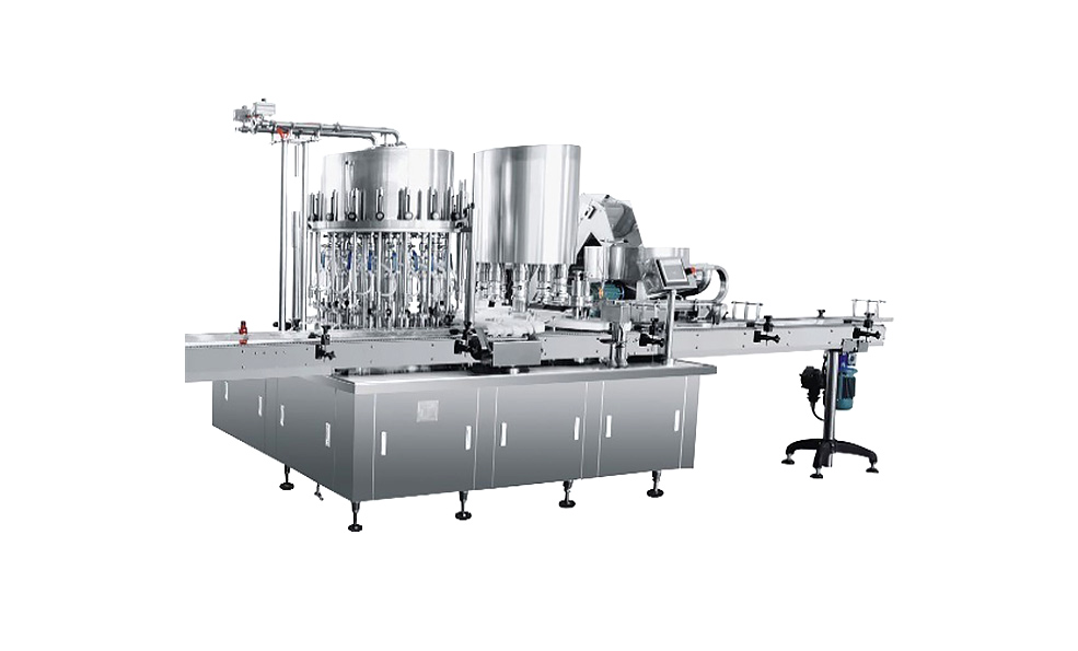 High-speed liquid filling and capping machine